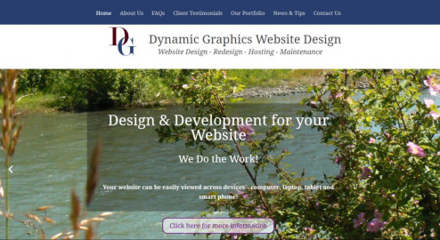 Visit Dynamic Graphics Website Development